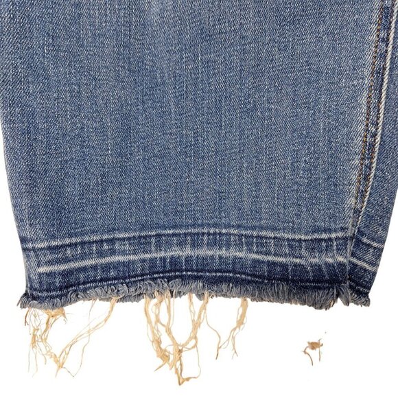 Lane Bryant Flex Magic Waistband High Rise Straight Jeans Size 24 Raw Hem - Picture 4 of 6